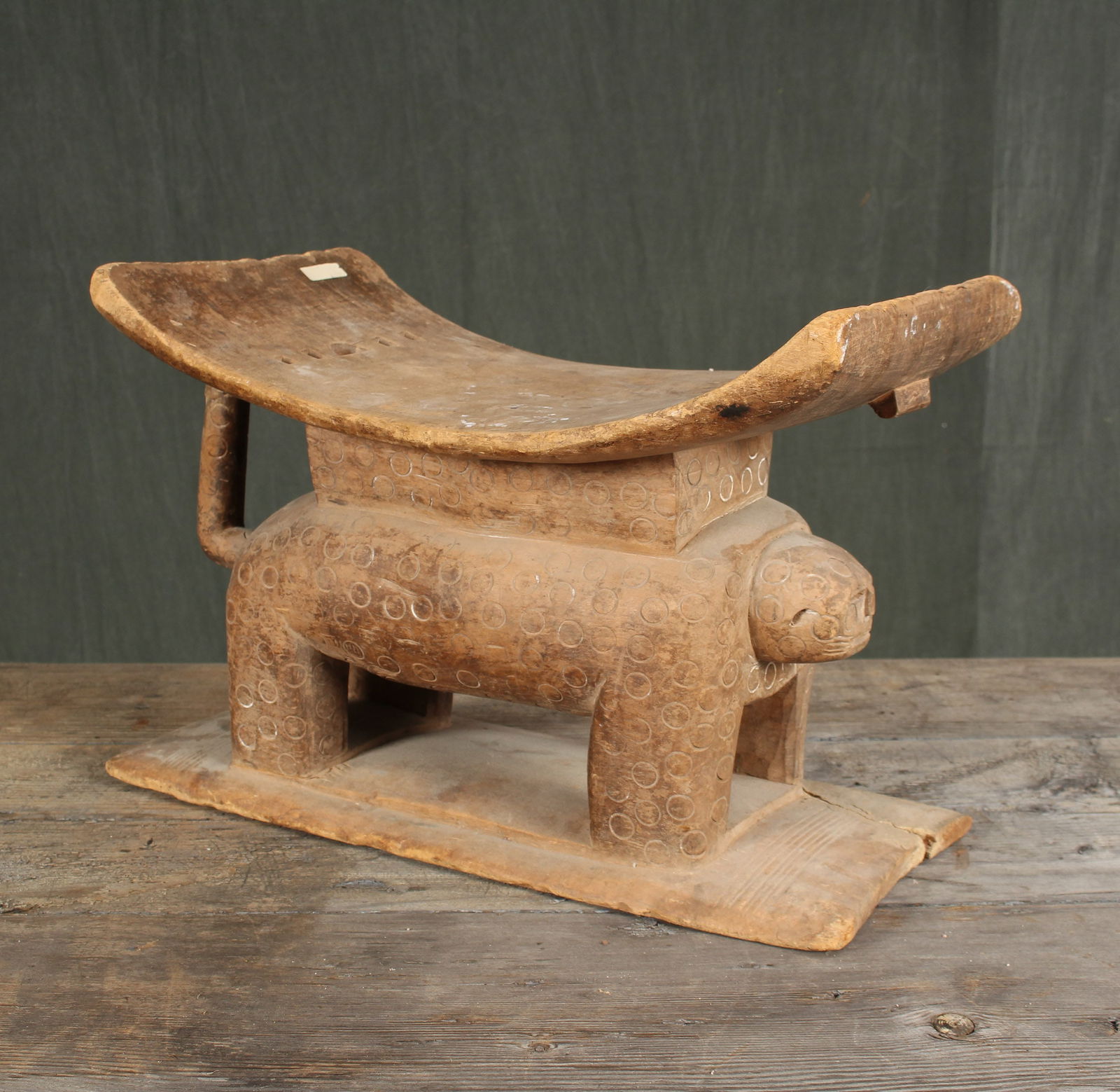 Leopard Motif Ashanti People Prestige Stool (1 of 6)