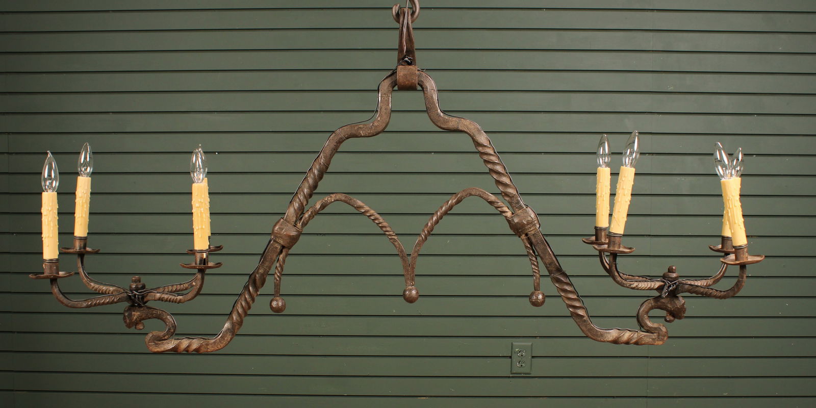 Samuel Yellin Style Gothic Dining Hall Chandelier (1 of 8)