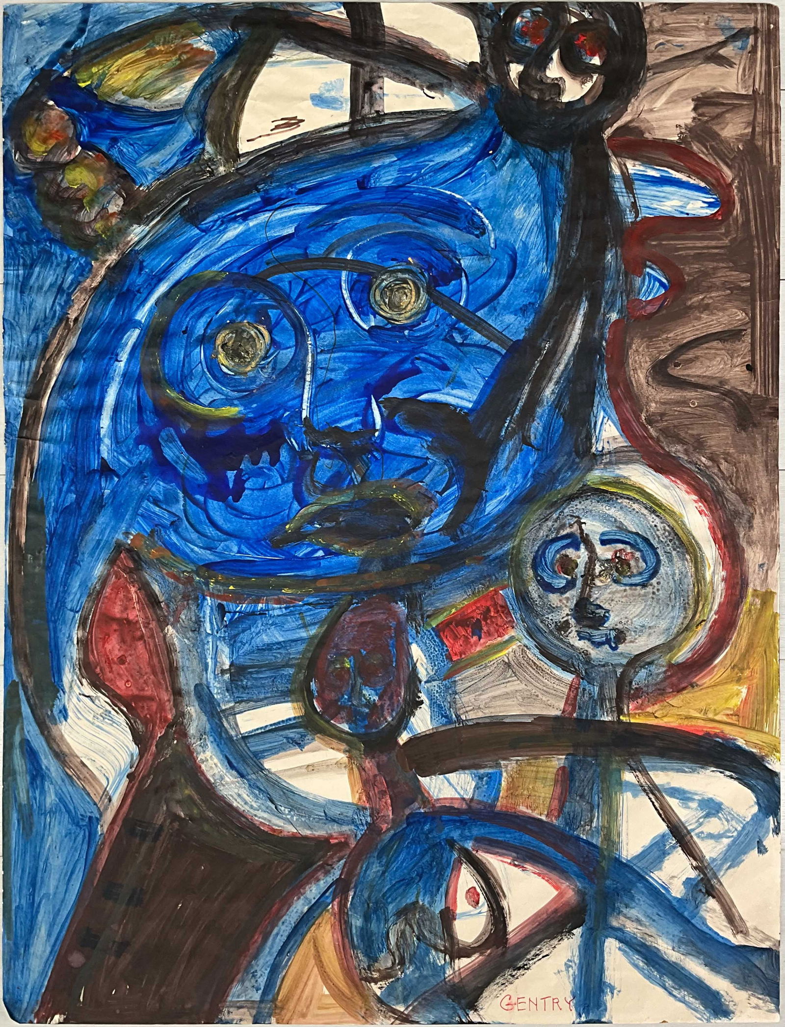 Herbert Gentry, Watercolor on Paper, Untitled (1 of 5)