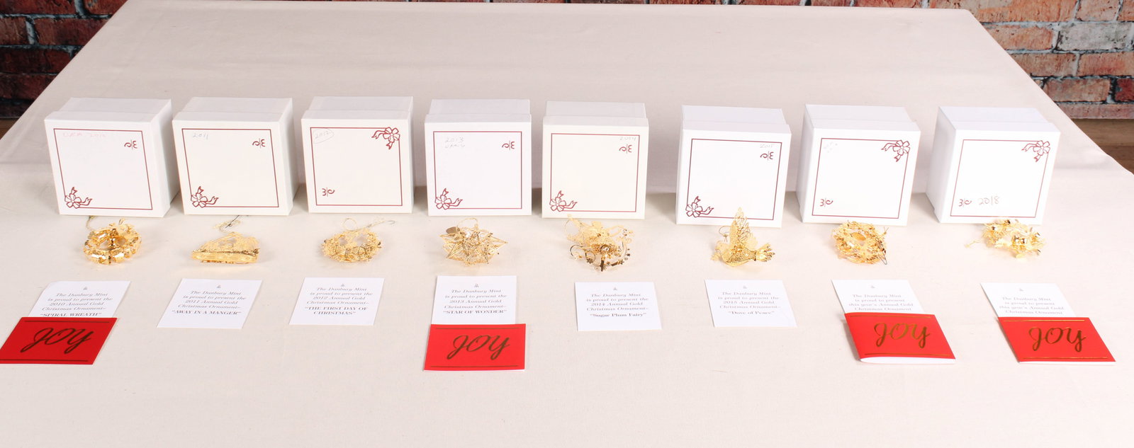 Danbury Mint Gold Ornament Collection (1 of 9)