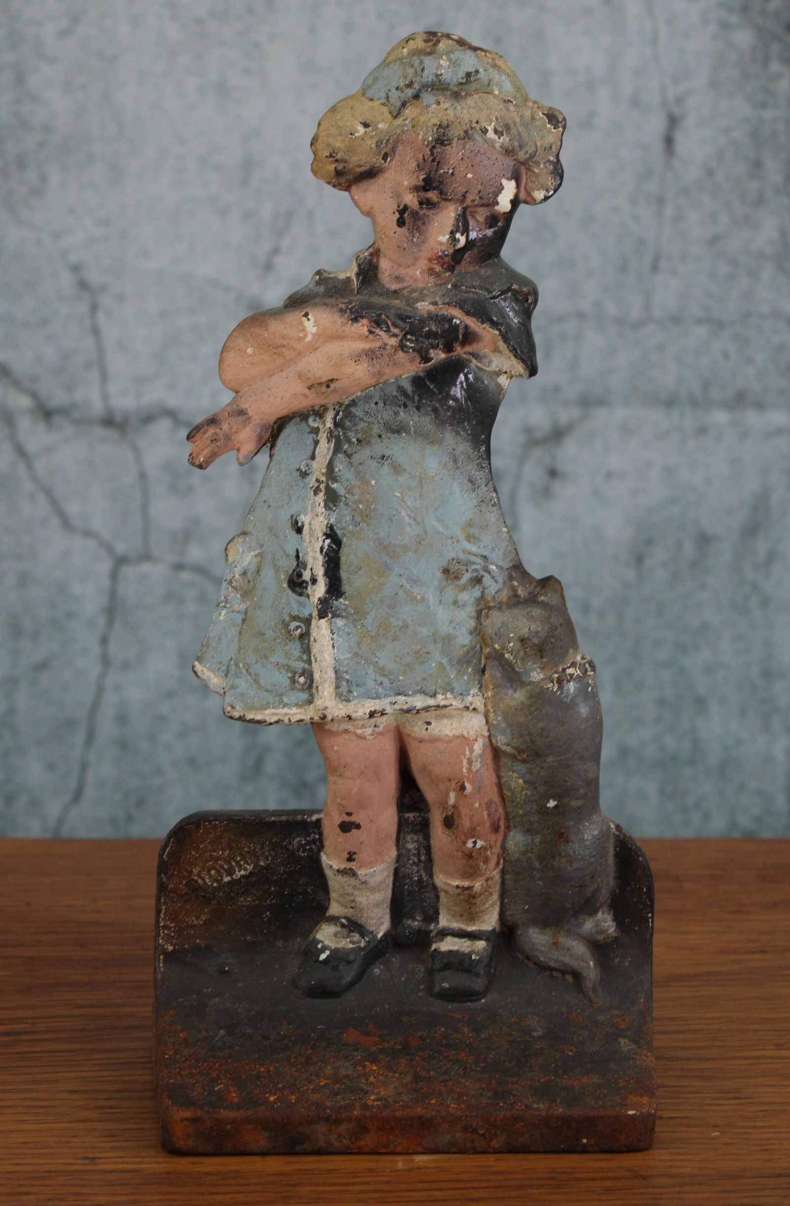 Cat Scratch Fever, Cast Iron Doorstop, Stamped (1 of 6)