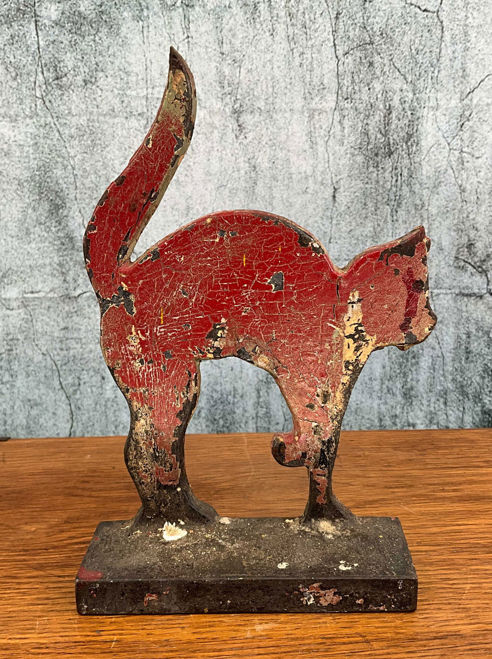 Halloween Cat Silhouette Doorstop, Cast Iron (1 of 4)