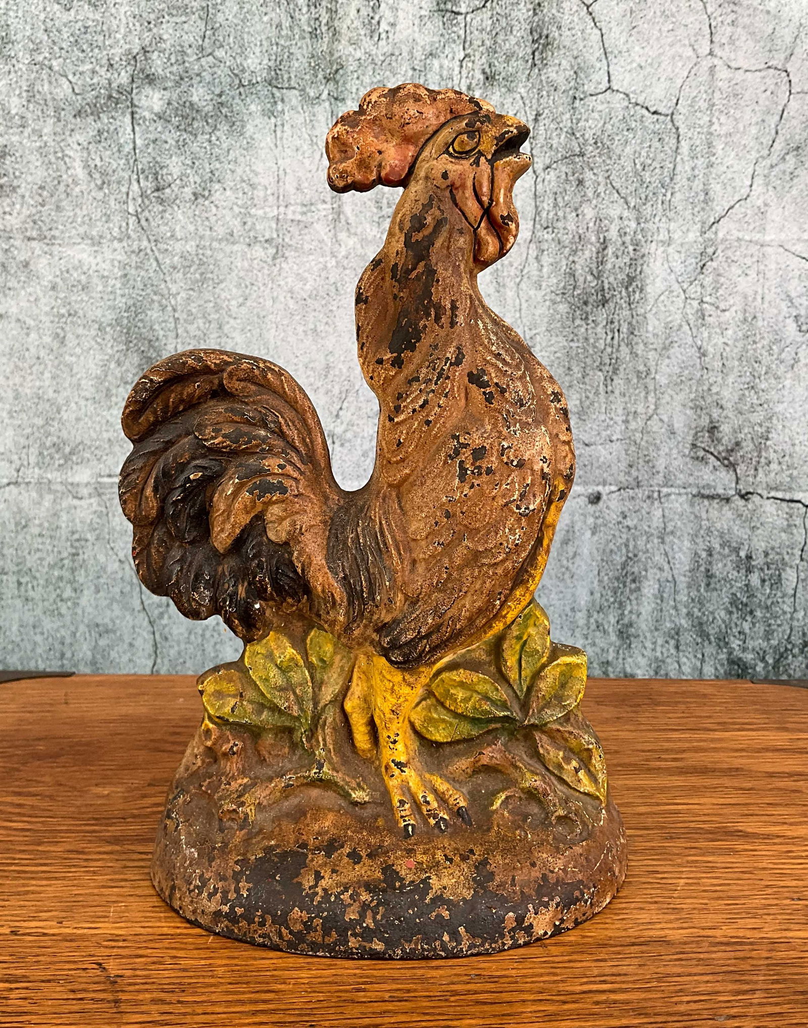 Cast Iron Crowing Rooster Doorstop (1 of 4)