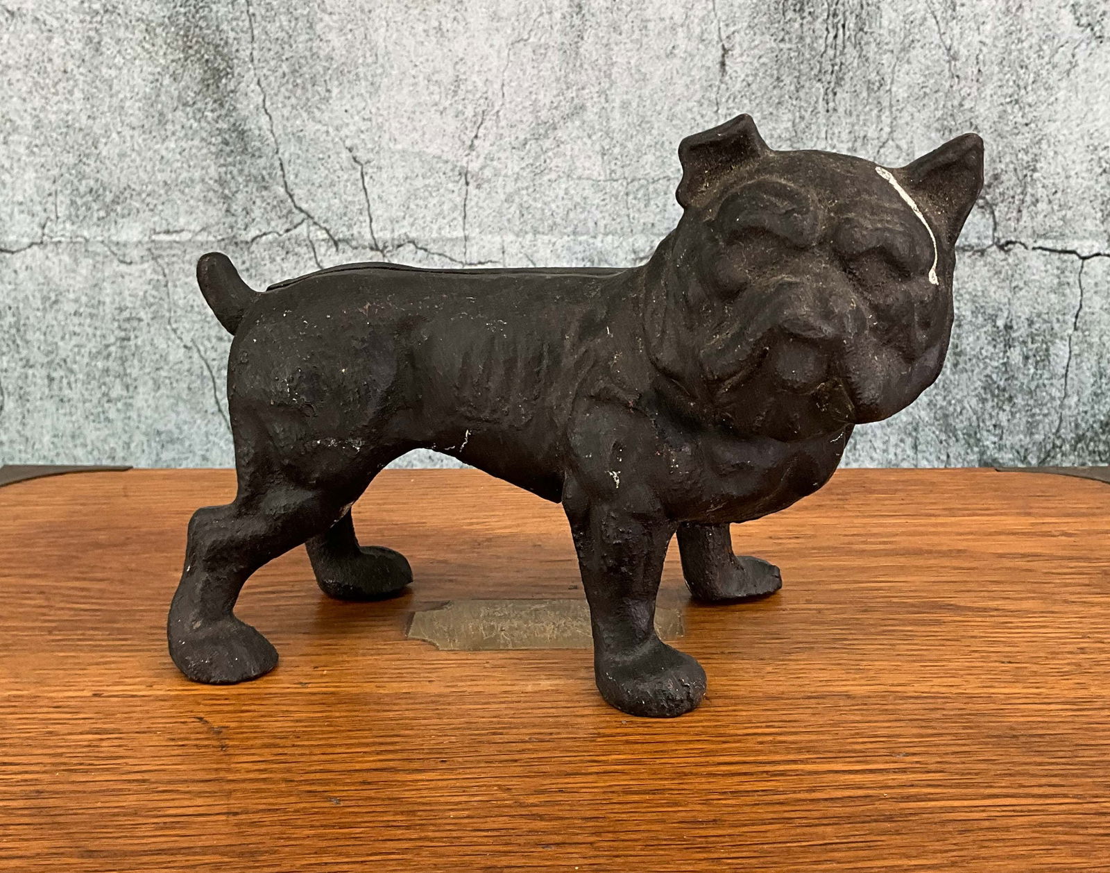 Bull Dog Doorstop Cast Iron 2 parts (1 of 6)
