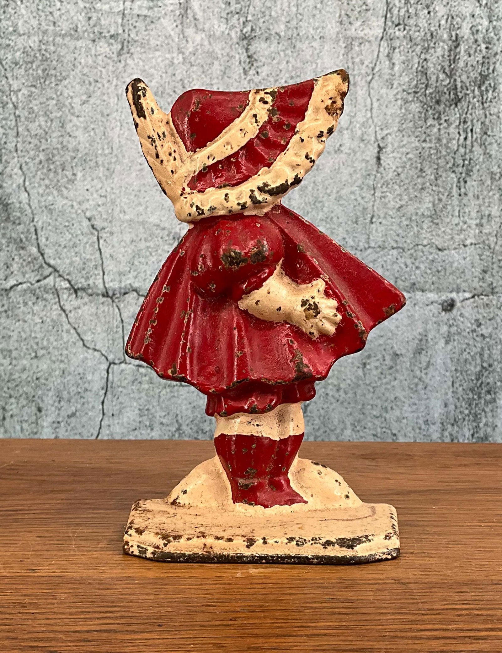 Sun Bonnet Girl #72, Cast Iron Doorstop, Bookend (1 of 5)