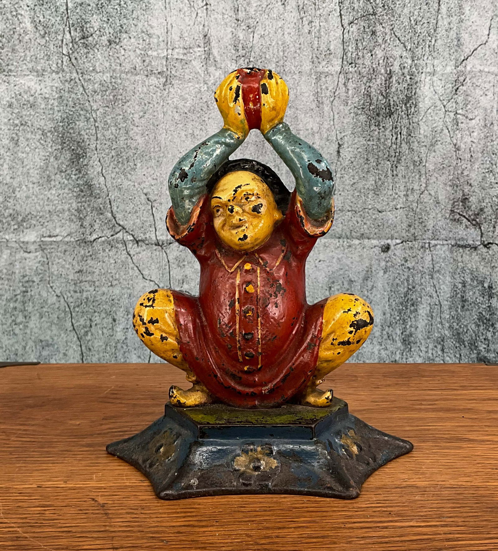 Chinese Boy, Jones Holloware, Cast Iron Doorstop (1 of 6)