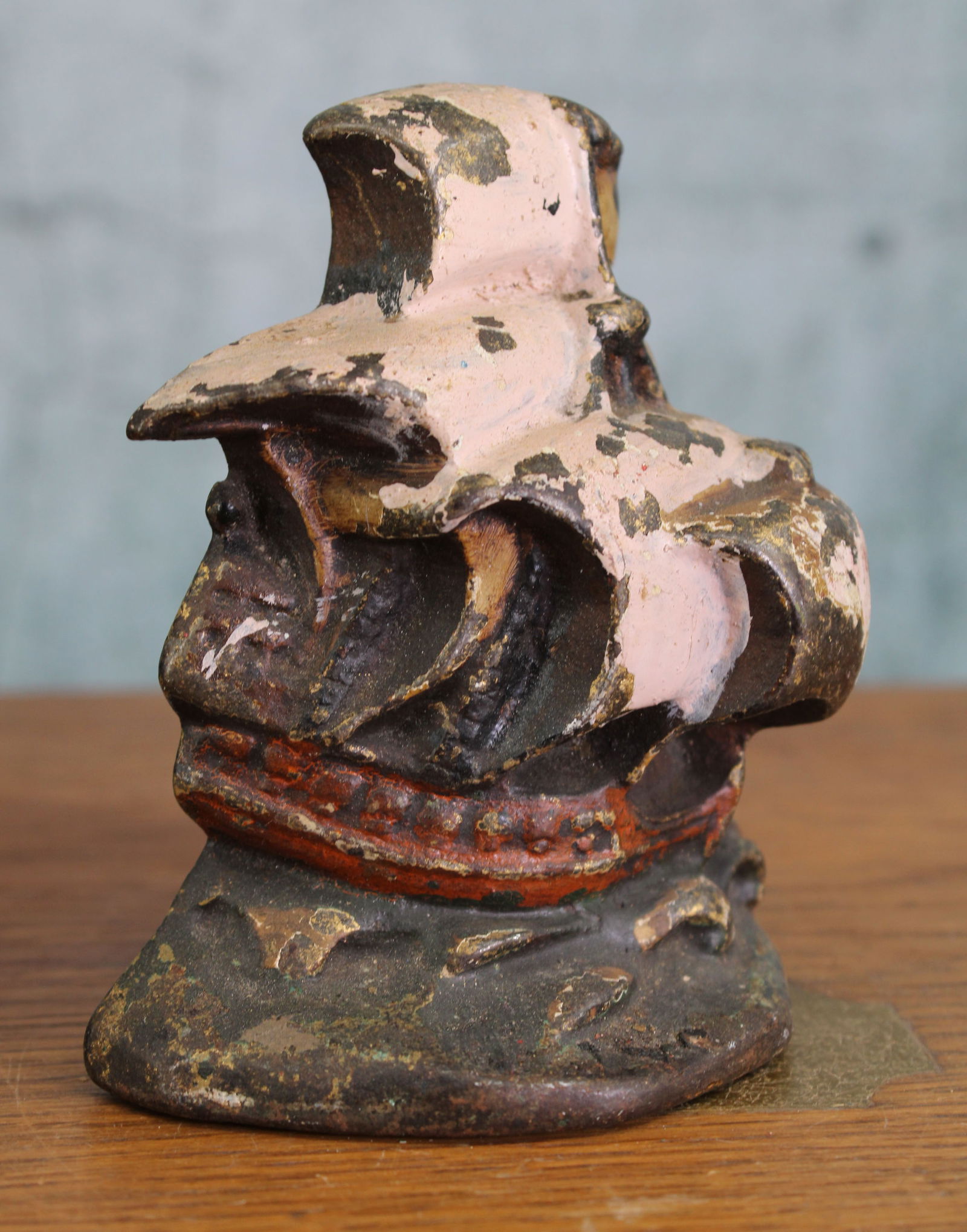 Billowing Sails Ship at Sea Doorstop, Cast Iron (1 of 5)