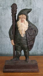 Warrior Gnome Cast Iron Doorstop