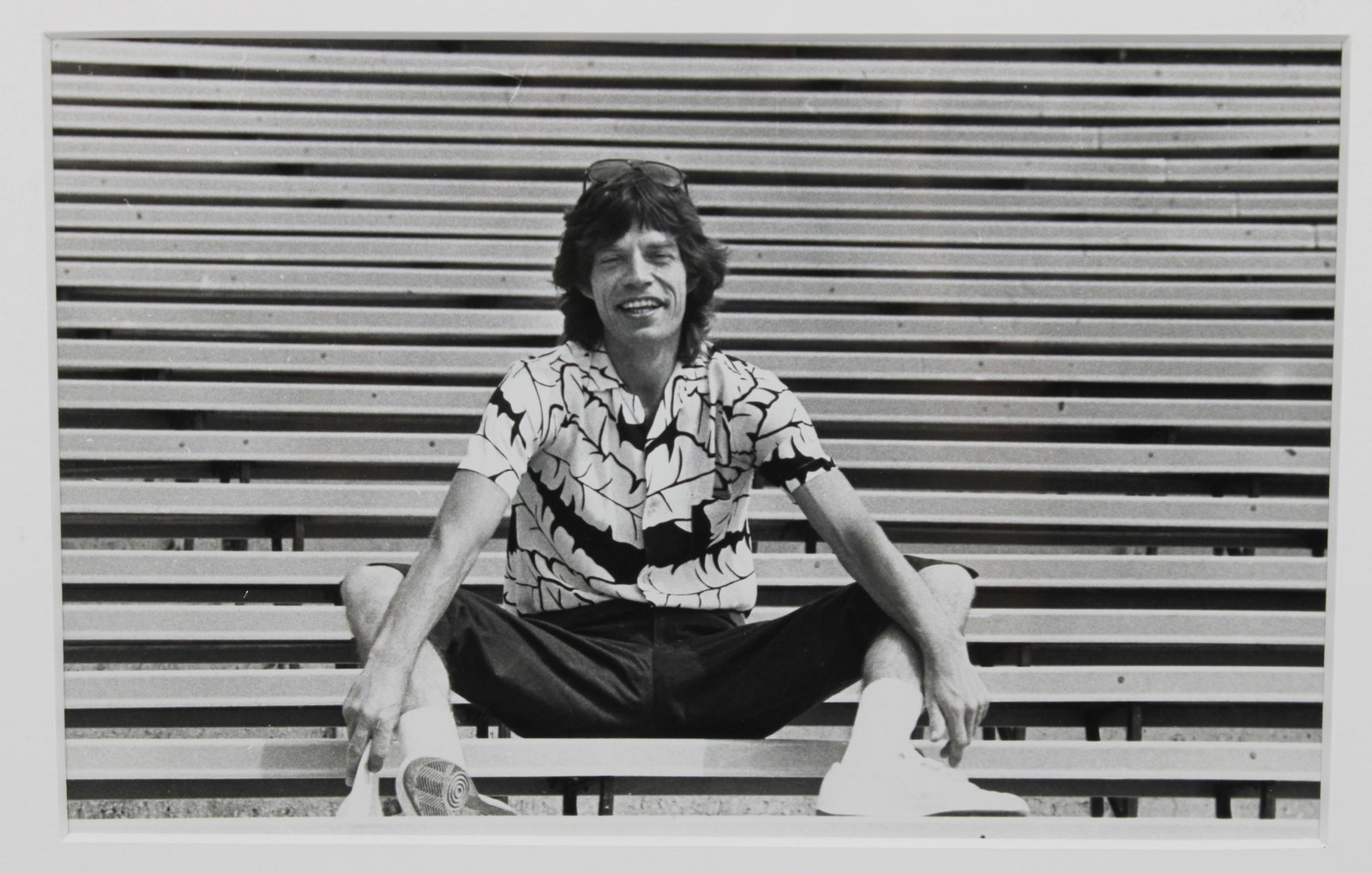 Mick Jagger in Philadelphia, JFK Stadium: Mick Jagger by Mike Feldman. At Philadelphia JFK Stadium, August 26, 1981. The Stone's US Concert tour opening date was September 25th that year at JFK Stadium. Original vintage silver gelatin print. 