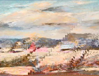 New Hope School, Impressionist Landscape, OOB