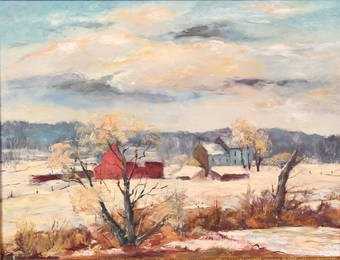 New Hope School, Impressionist Landscape, OOB