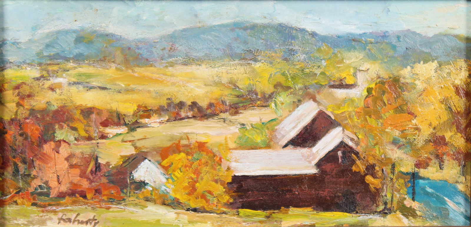 Regional Impressionism Painting, Signed Faherty (1 of 5)
