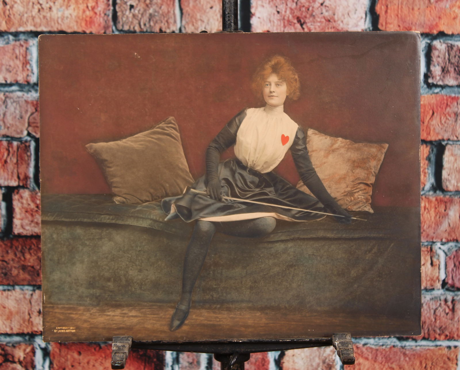 The Fencing Girl, Chromolithograph, James Arthur (1 of 5)