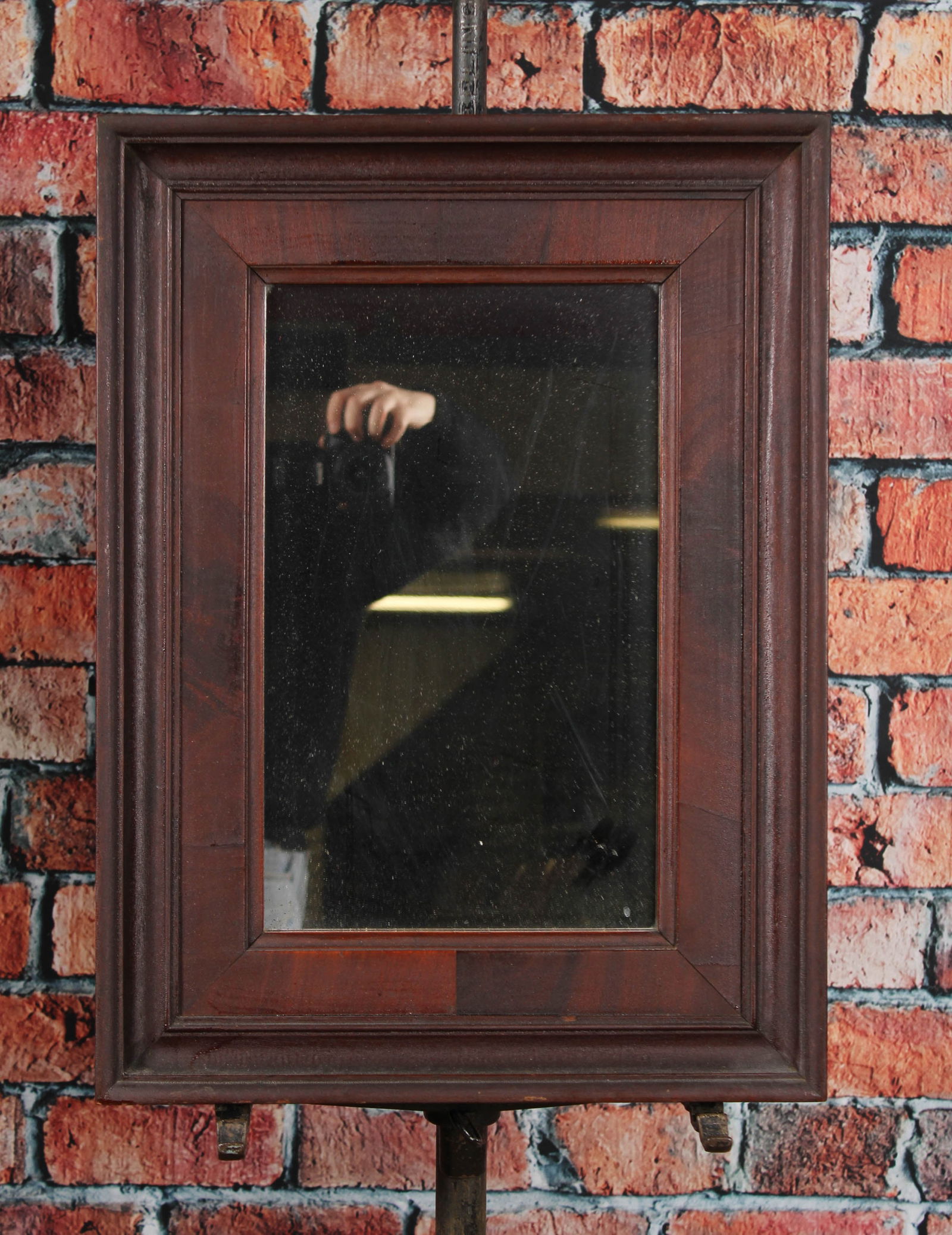 Antique Mahogany Moulded Frame Mirror (1 of 4)