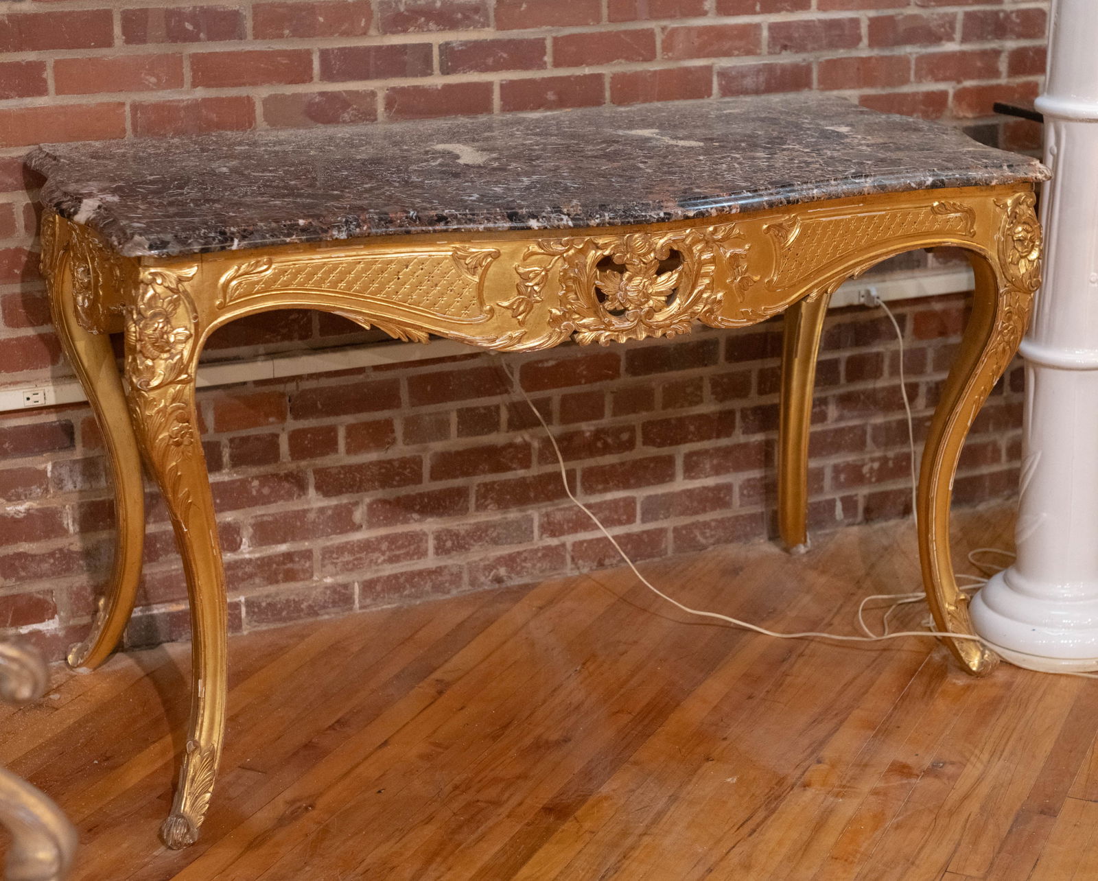 French Louis XV Style Gilded Console (1 of 5)