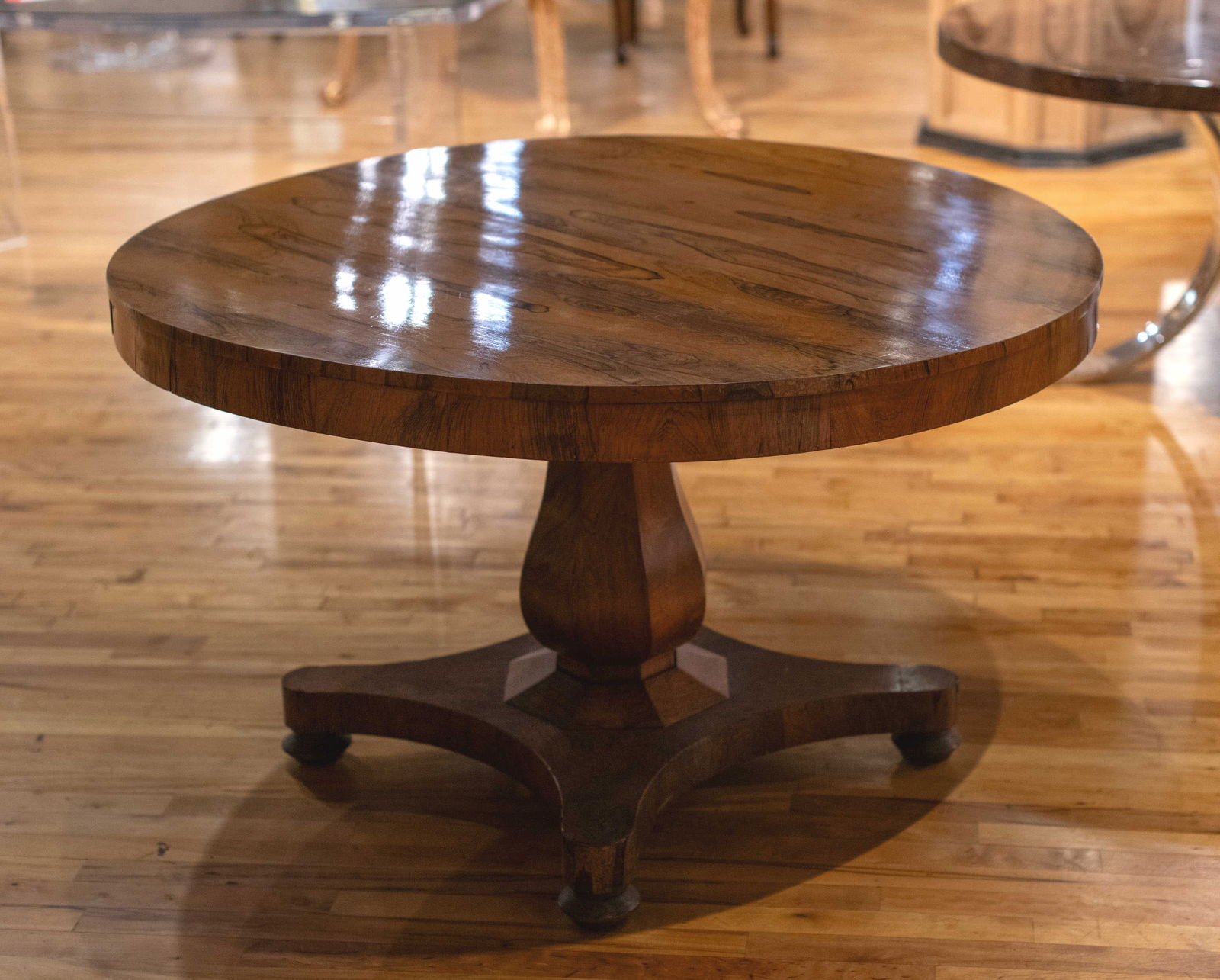 Antique English Zebrawood Center Table (1 of 5)
