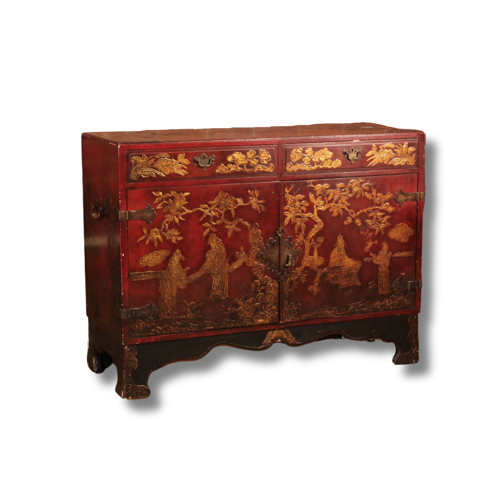 Antique Chinoiserie Commode (1 of 9)