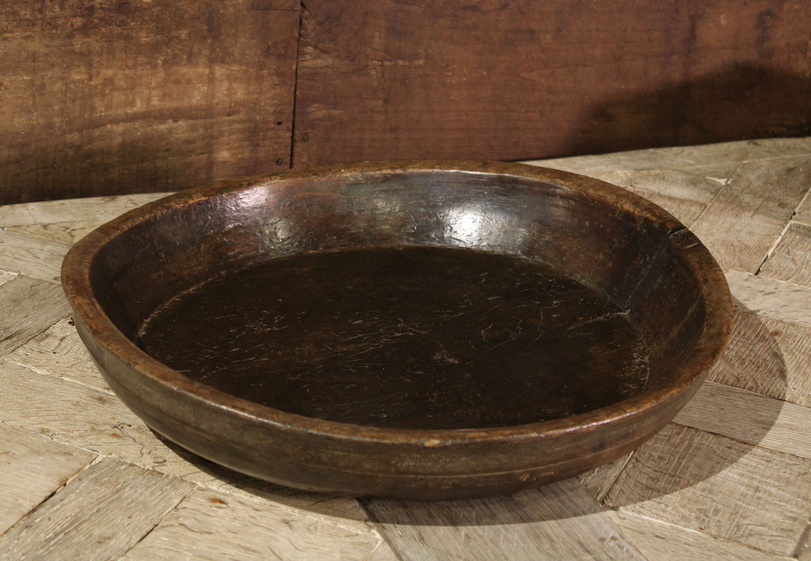Primitive Dough Bowl, Trencher (1 of 5)