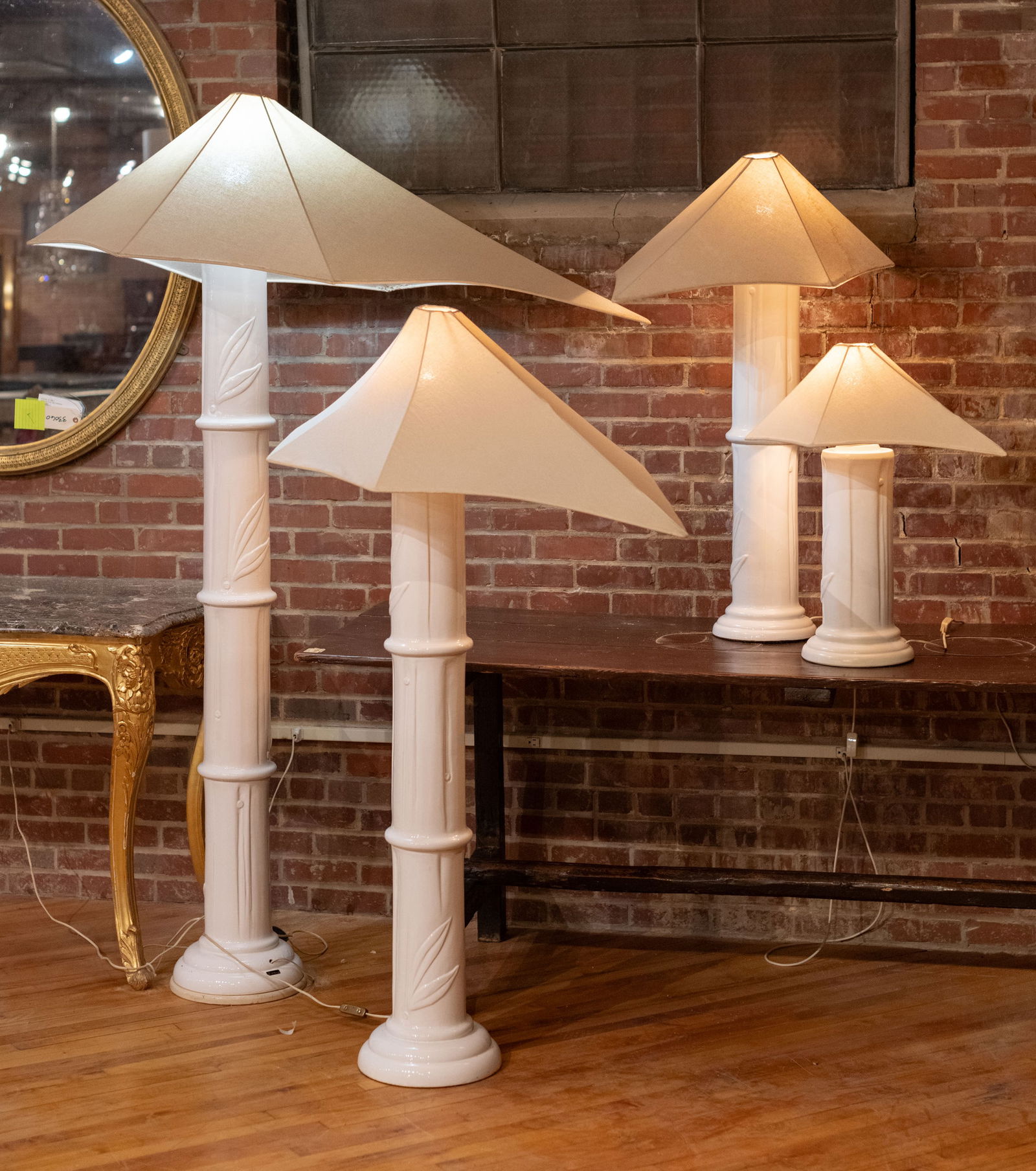 Suite of 4 Modernist Ceramic Lamps (1 of 5)