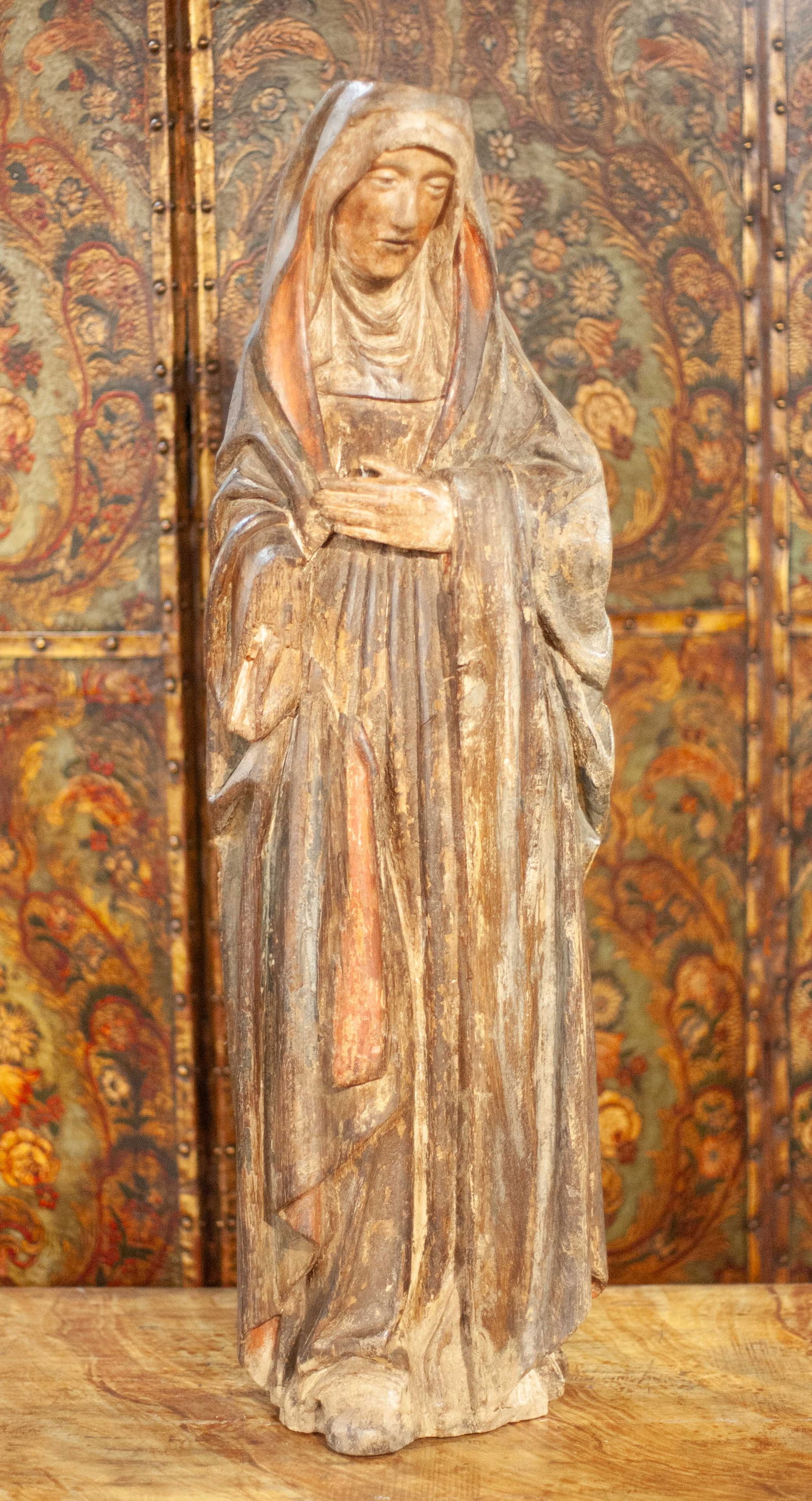 18th C Rhenish Carved Oak Madonna (1 of 7)