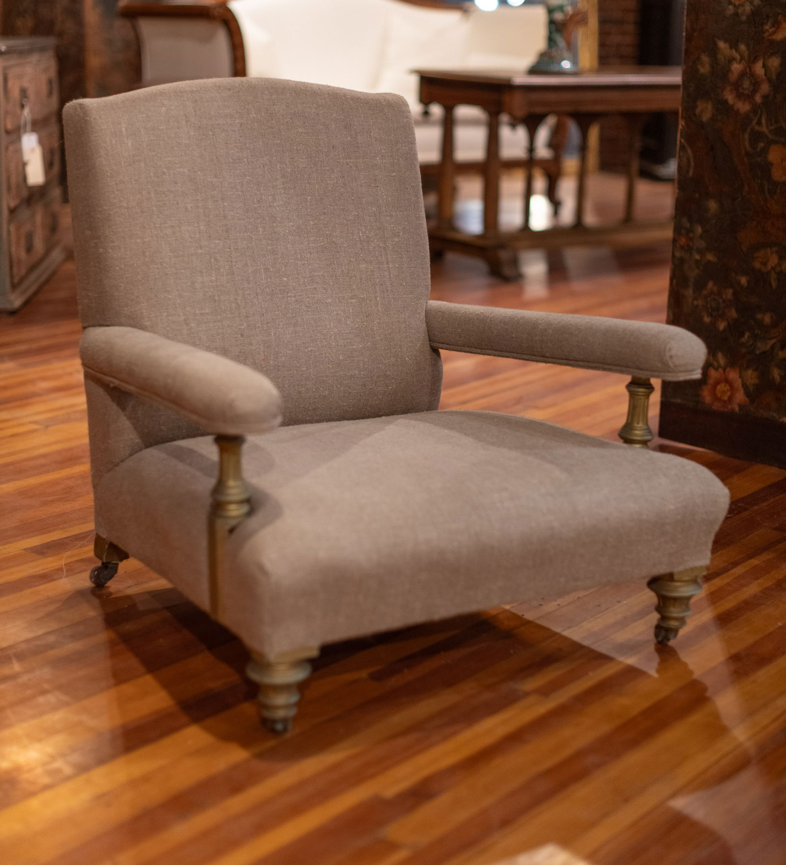 English Low Chair, Slipper Chair (1 of 3)