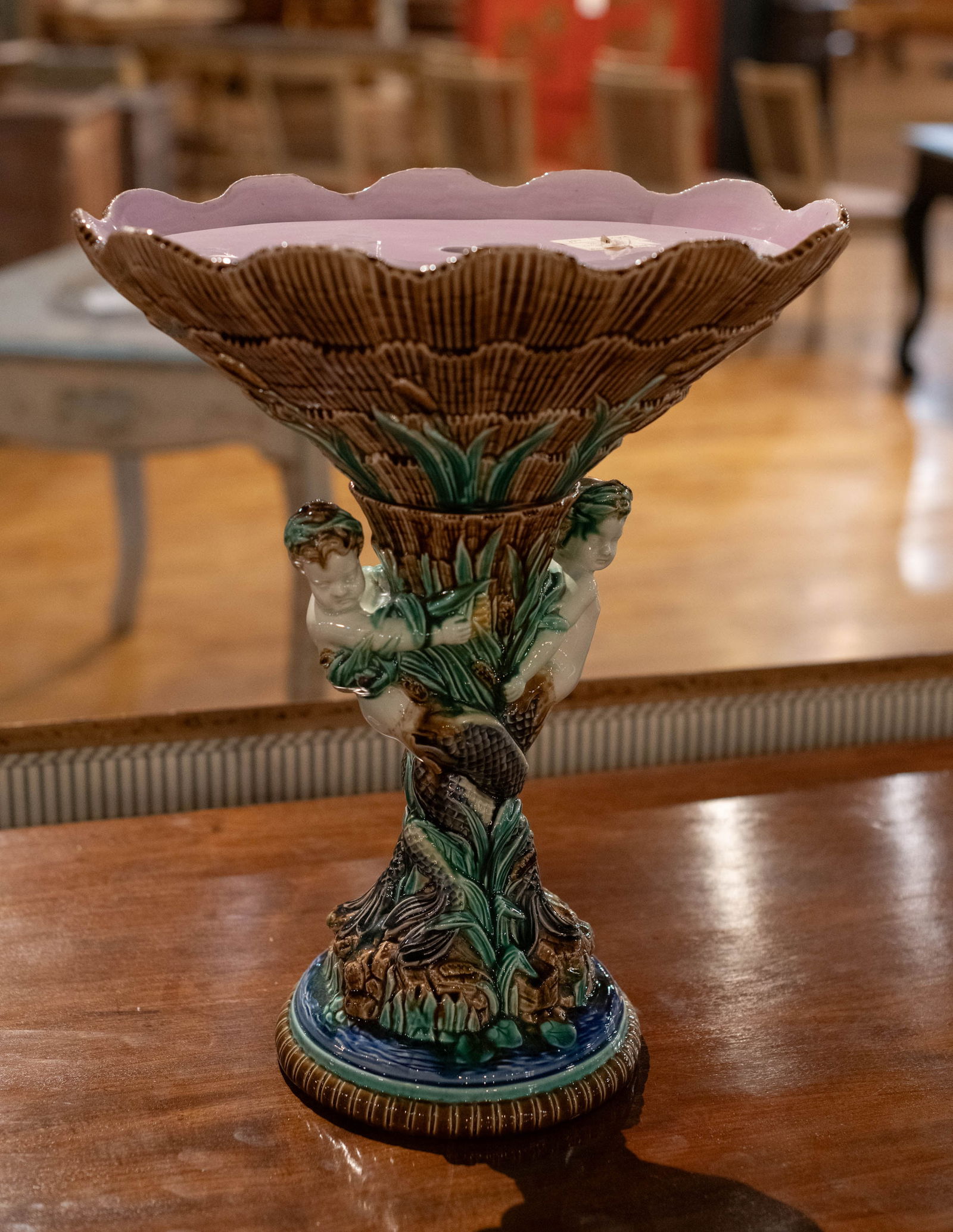 French Majolica Center Piece (1 of 8)