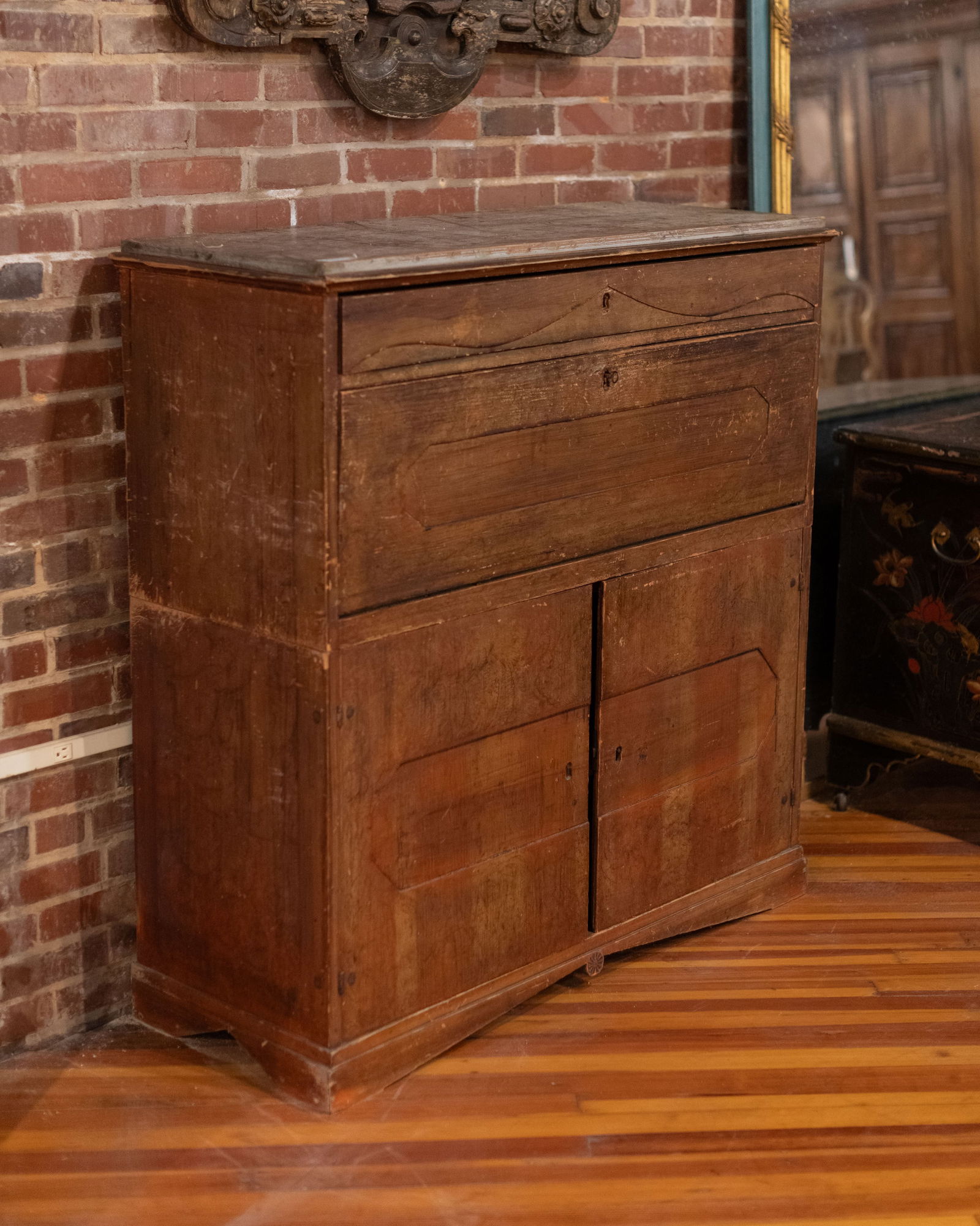 Danish Painted Secretaire Gustavian (1 of 5)