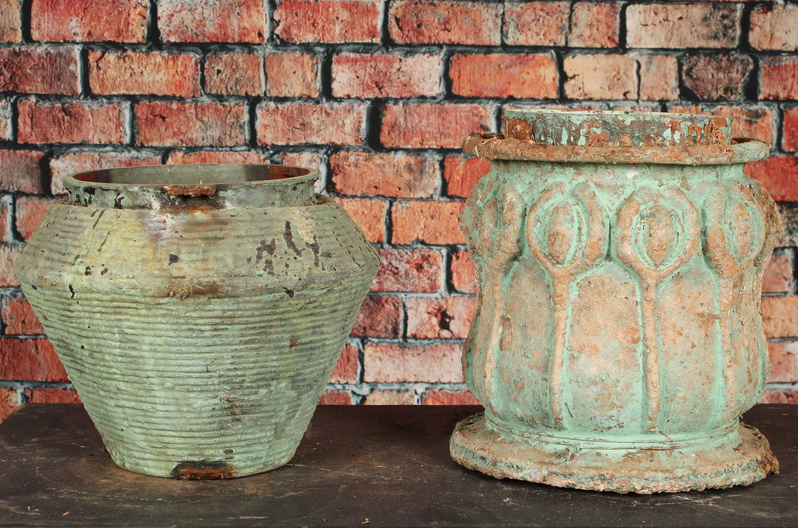 Garden Planters, Salvaged Industrial Molds (1 of 7)