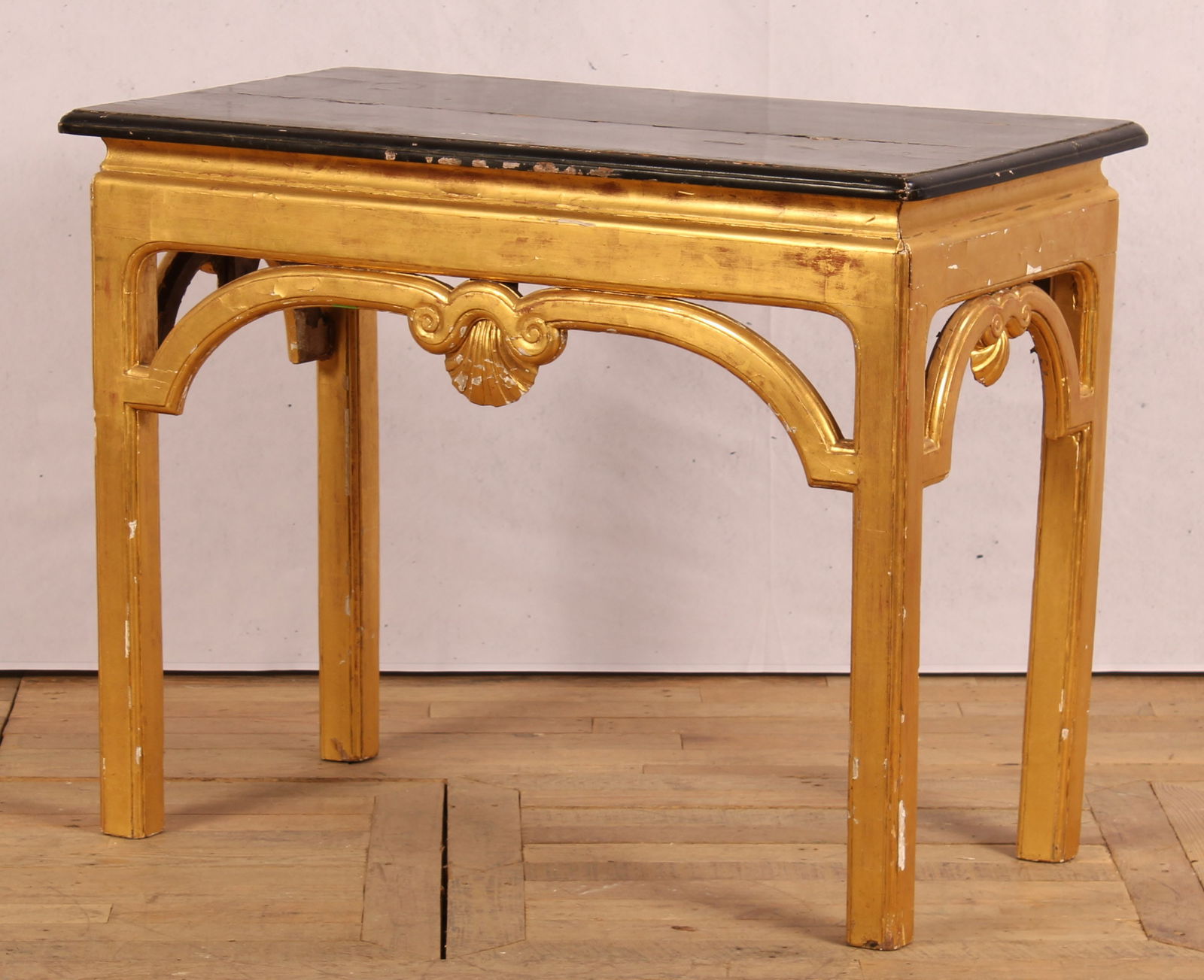 English 19th C. Gilt Wood Console Table (1 of 12)