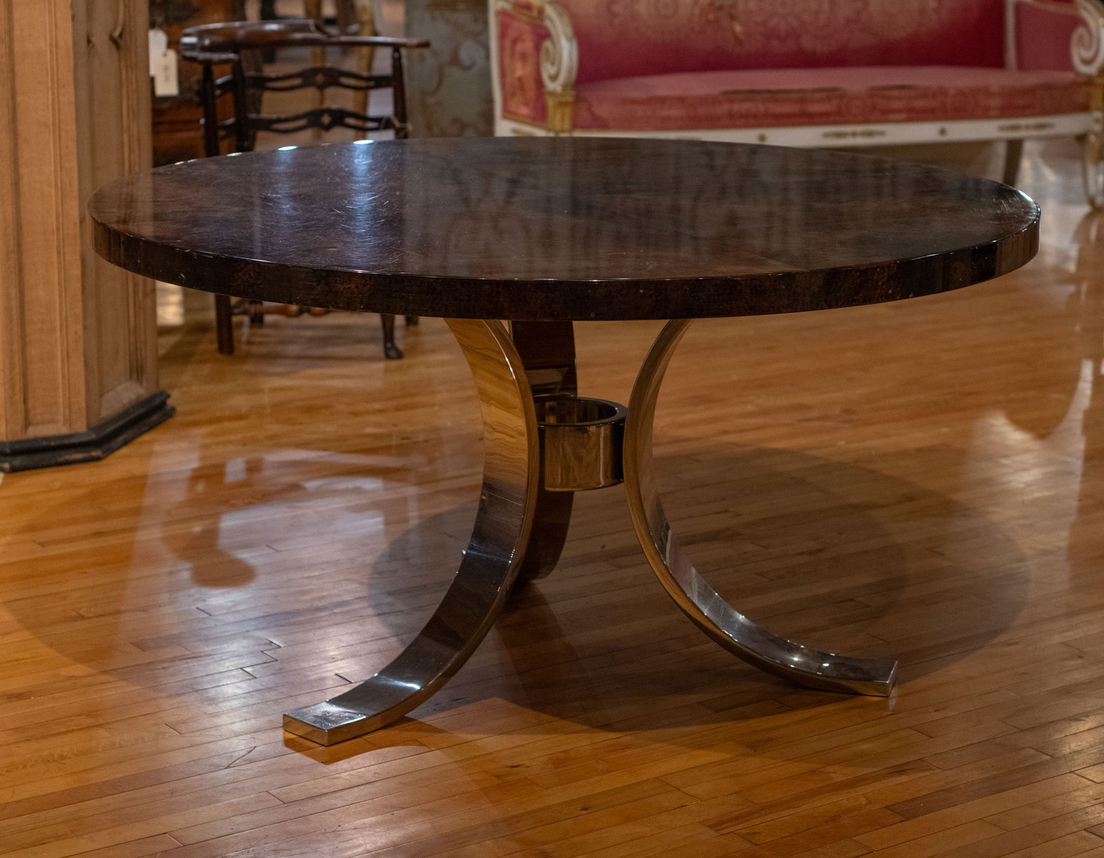 Parchment Top Center Table, IMO Aldo Tura (1 of 5)