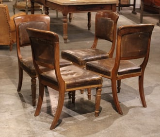 Set of 4 Antique Continental Side Chairs