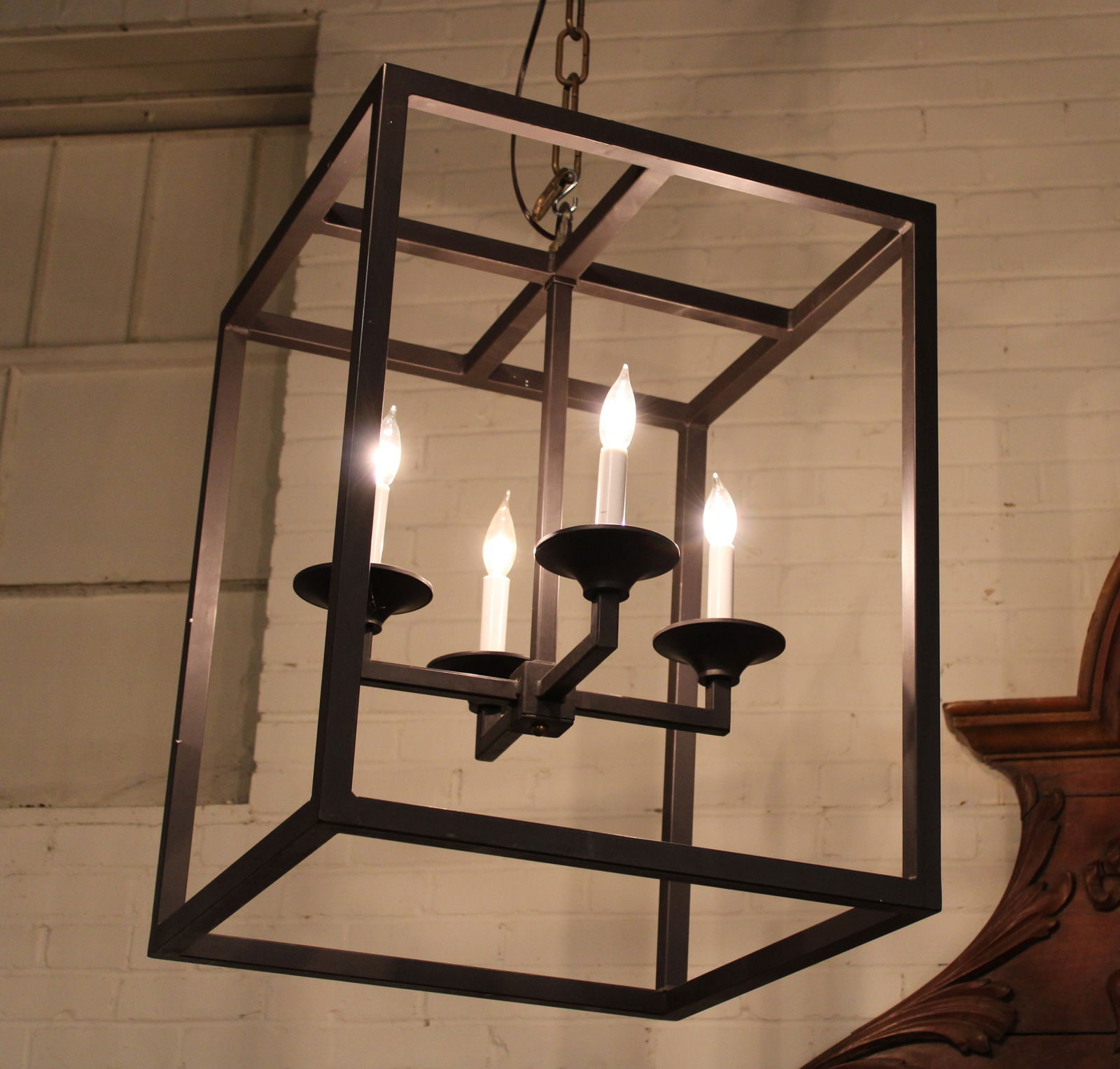 Small Square Iron Lantern (1 of 4)