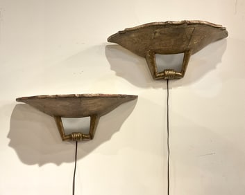 Art Deco Sconces, Pair