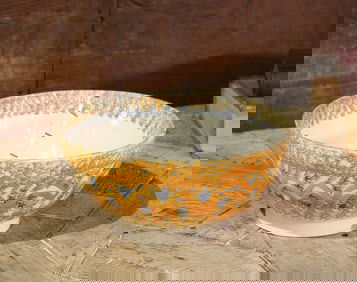 English Delft Bowl, Stapled