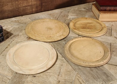 4 Carved Sycamore Bread Boards
