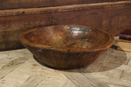 Antique English Sycamore Bowl