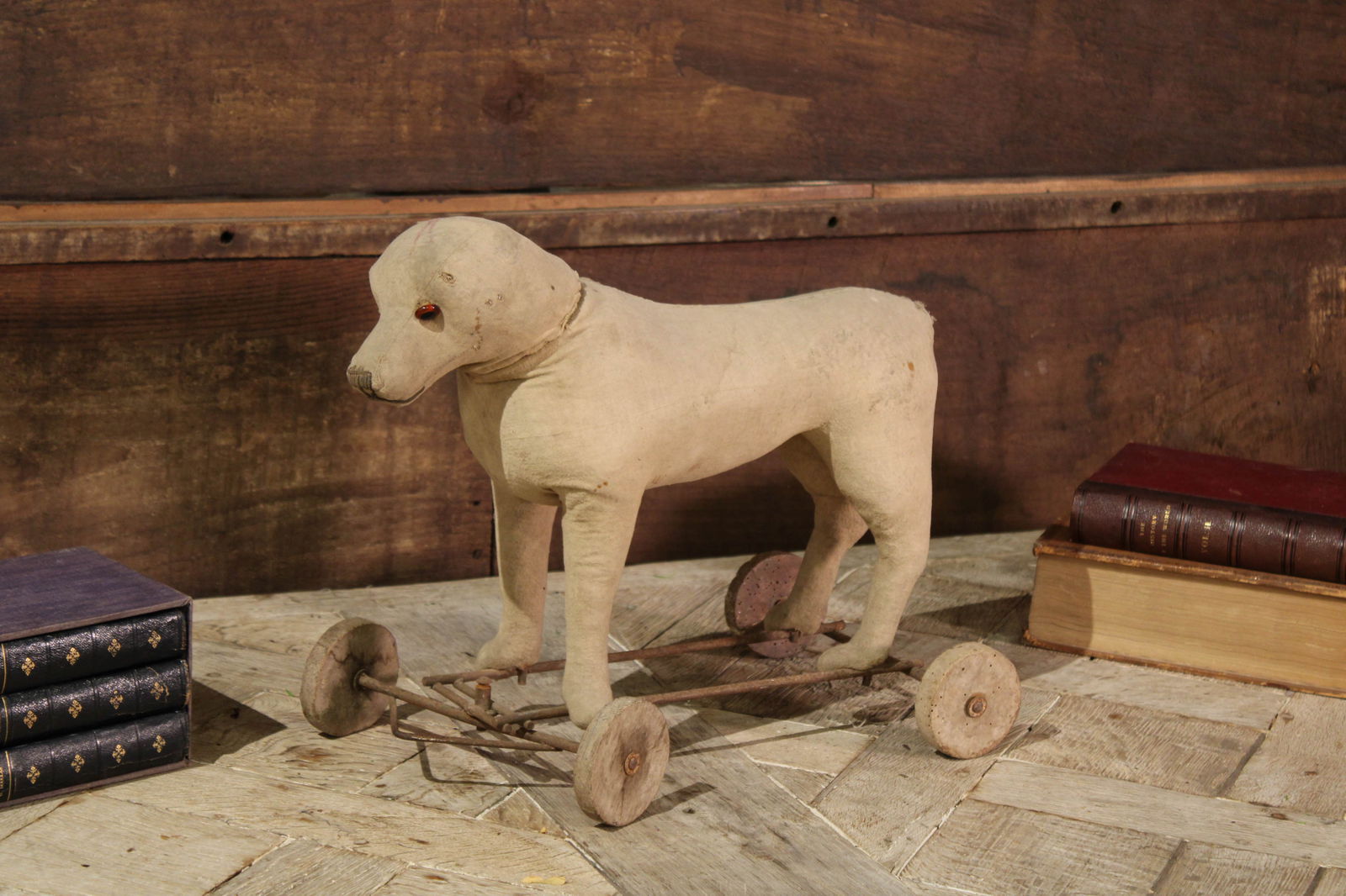 Antique Toy Dog on Wheels (1 of 4)