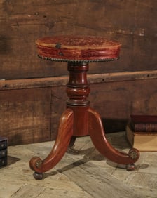 Regency Style Piano Stool