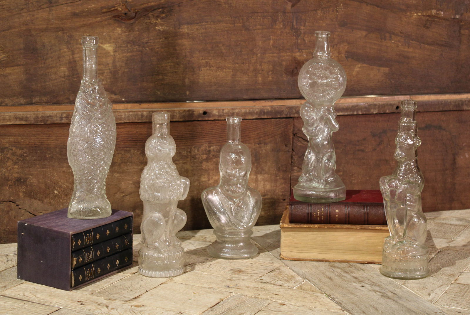 Figural Glass Bottle Collection (1 of 6)