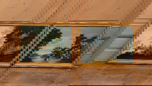 Decorative Pair Asian Paintings