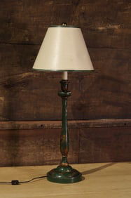 English Chinoiserie Candlestick Lamp