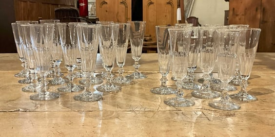 French Blown Glass Goblets