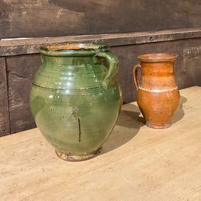 2 Italian Country Pots, Jugs