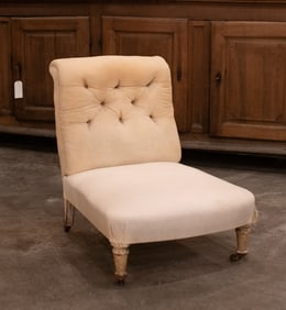 English Howard & Sons Slipper Chair