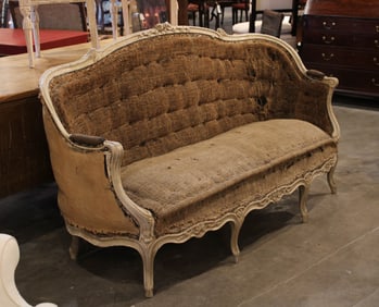 French Louis XVI Style Painted Settee