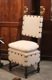 Throne Chair With Gilt Finials