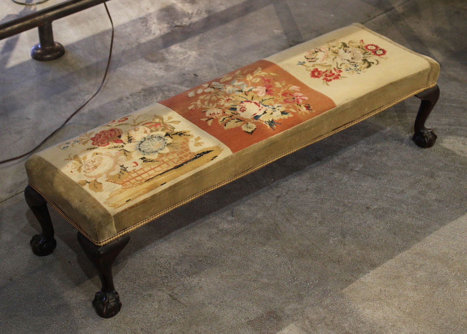 English Prayer Bench, Needlepoint (1 of 5)