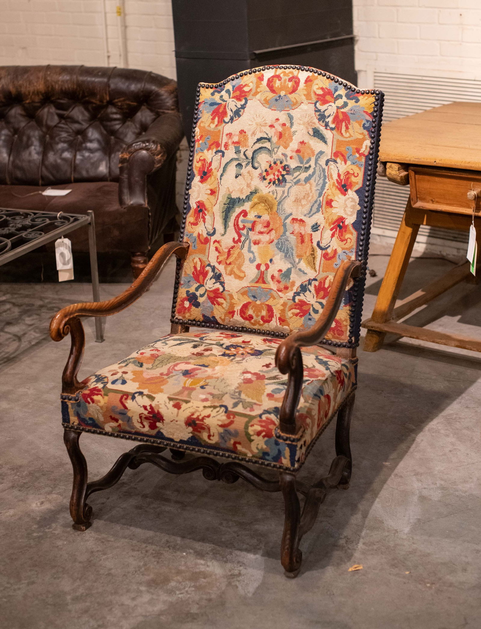English Needlepoint  Armchair (1 of 5)