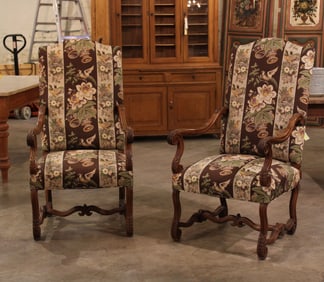 Pair French Armchairs