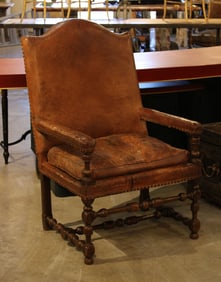 Antique Leather Arm Chair